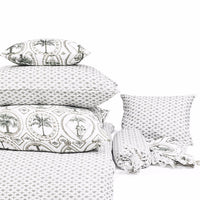 DUVET COVER · PURE WASHED LINEN · ORNEMENT MOTIF