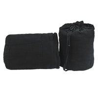 Edredon de lino puro lavado negro con funda