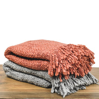 HANDMADE WOOL BLANKET · ORANGE