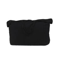 LARGE BAG · PURE WASHED LINEN · BLACK