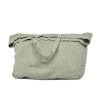 LARGE BAG · PURE WASHED LINEN · KHAKI