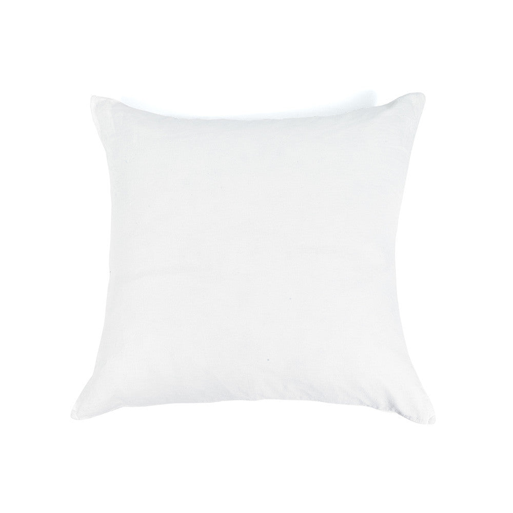 Funda de almohada de puro lino lavado en color marfil