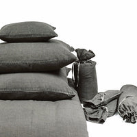 DUVET COVER · PURE WASHED LINEN · LEAD GREY
