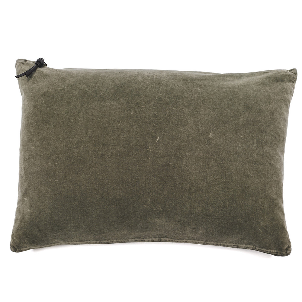 CUSHION COVER · WASHED VELVET · KHAKI