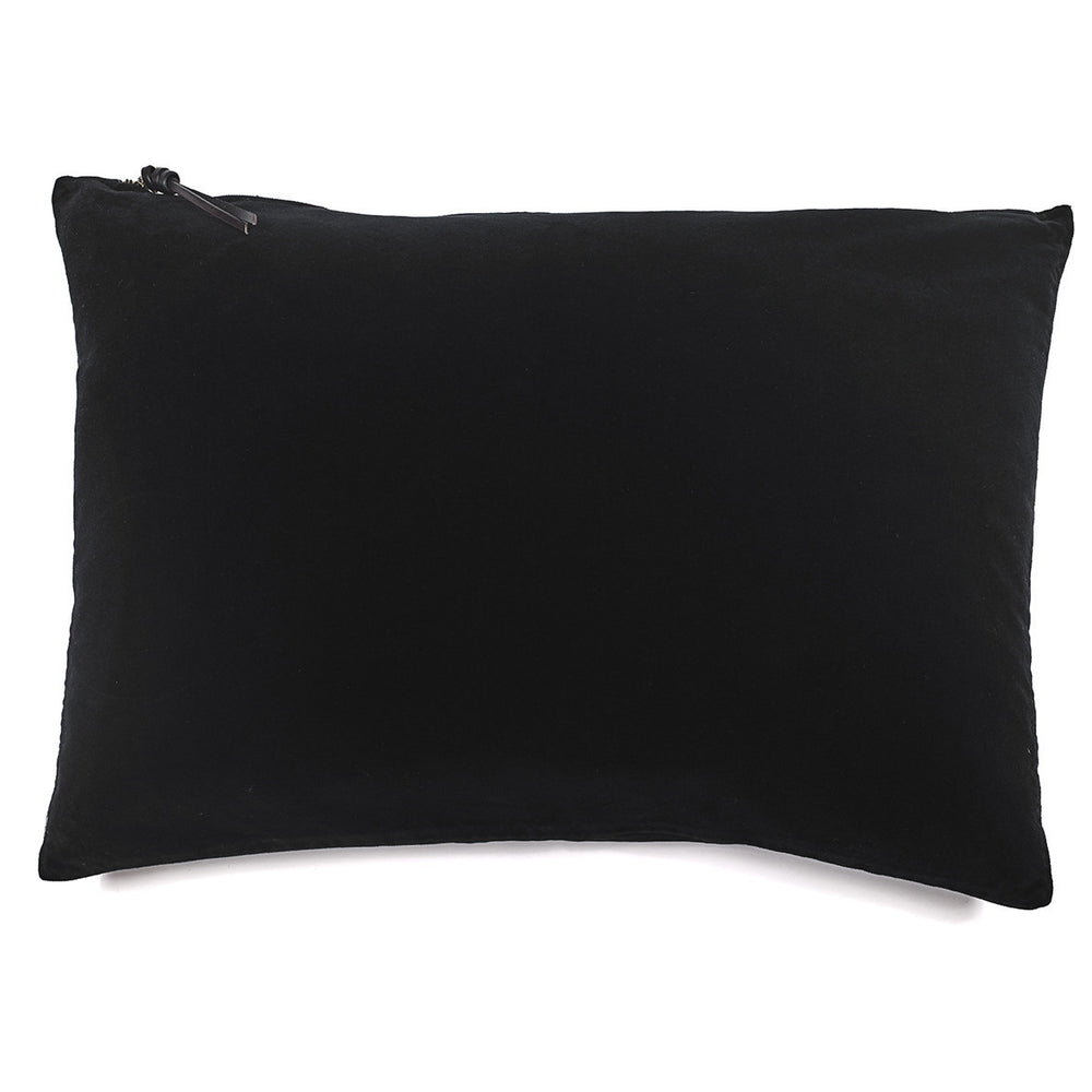 CUSHION COVER · WASHED VELVET · BLACK