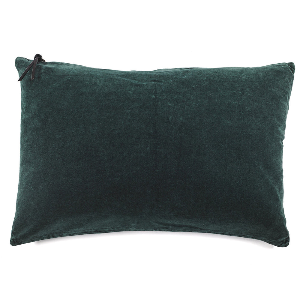 CUSHION COVER · WASHED VELVET · RACING GREEN