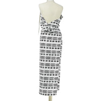 APRON · PURE WASHED LINEN · NDEBELE MOTIF WHITE/BLACK