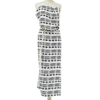 APRON · PURE WASHED LINEN · NDEBELE MOTIF WHITE/BLACK