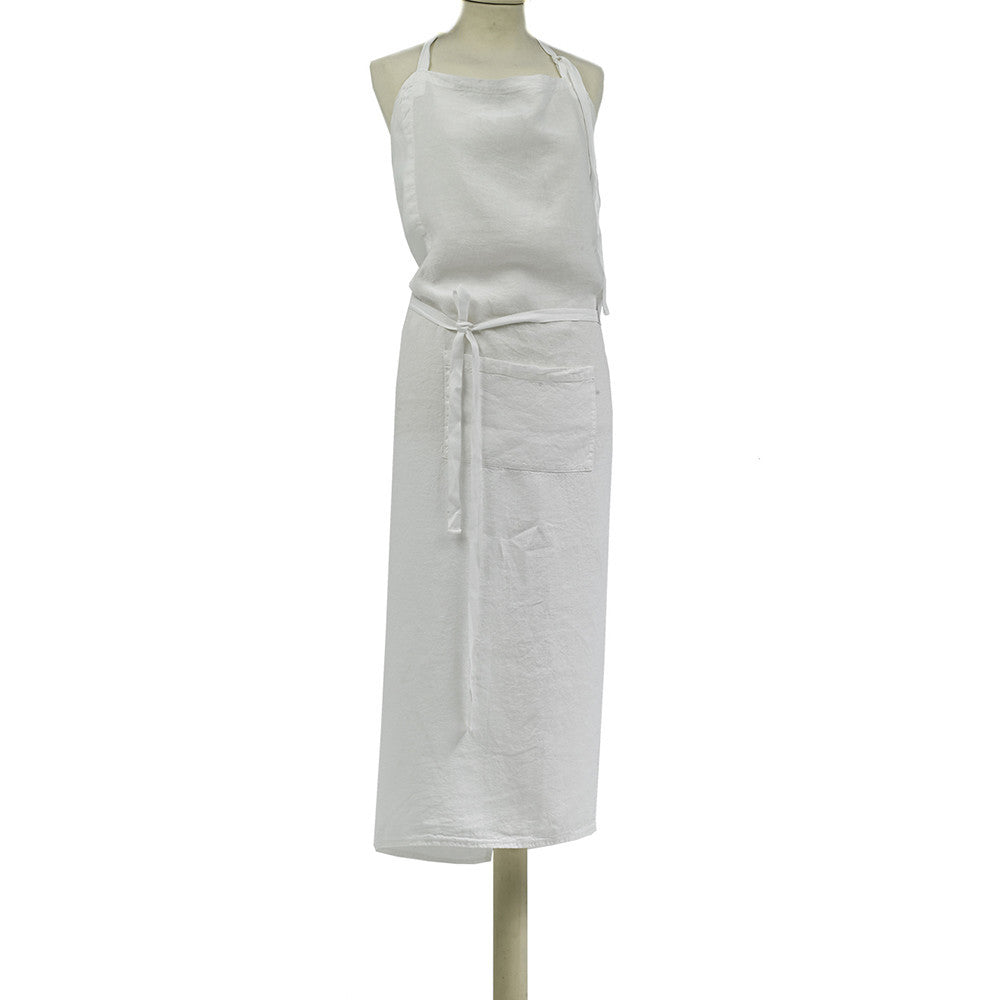 APRON · PURE WASHED LINEN · IVORY