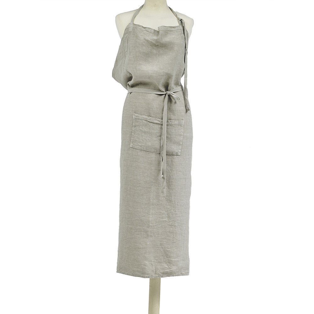 APRON · PURE WASHED LINEN · BEIGE