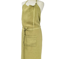 APRON · PURE WASHED LINEN · LIME