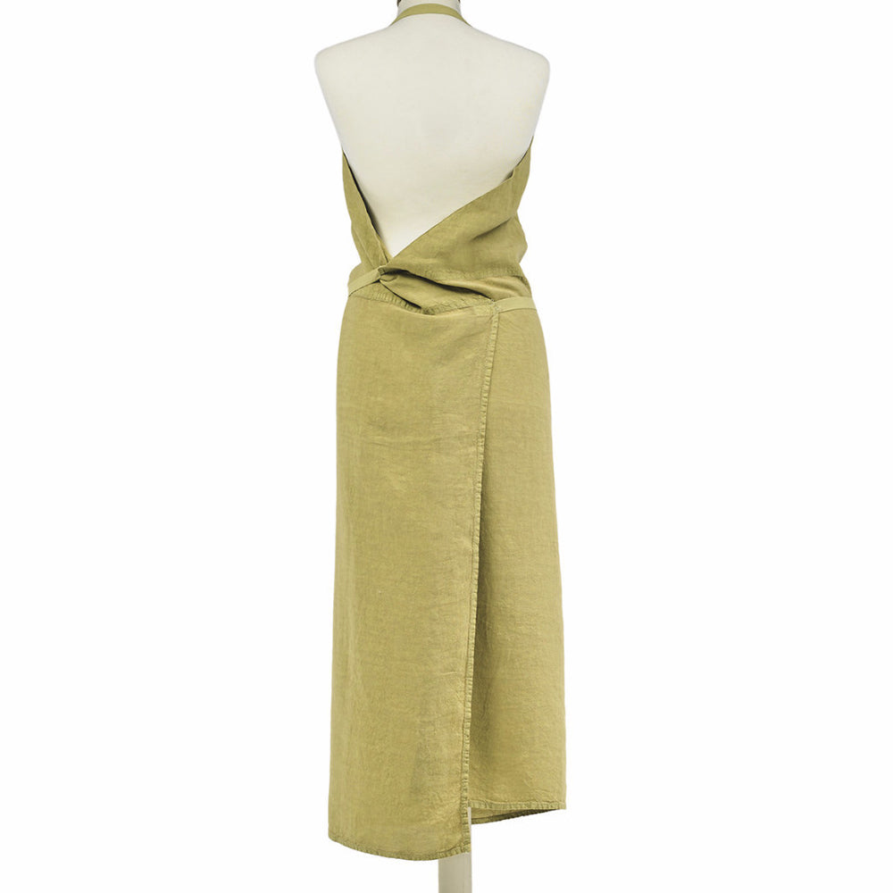 APRON · PURE WASHED LINEN · LIME