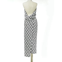 APRON · PURE WASHED LINEN · NAMIBIA MOTIF WHITE/BLACK