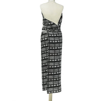 APRON · PURE WASHED LINEN · NDEBELE MOTIF BLACK/WHITE