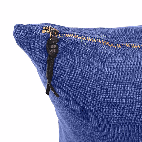 CUSHION COVER · PURE WASHED LINEN · BLUE