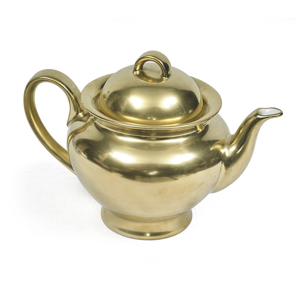 TEAPOT · REICHENBACH PORCELAIN · GOLD PLATED