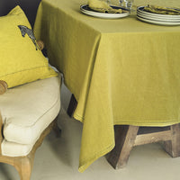 TABLECLOTH · PURE WASHED LINEN · LIME