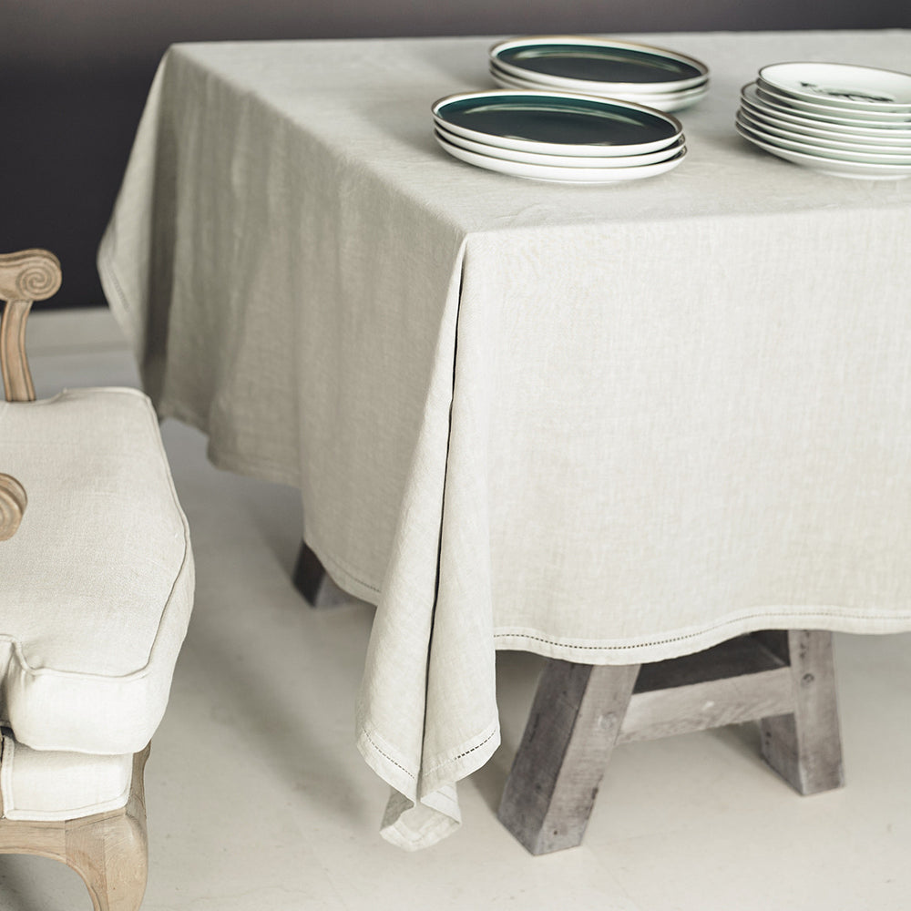 TABLECLOTH · PURE WASHED LINEN · BEIGE