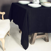 TABLECLOTH · PURE WASHED LINEN · BLACK