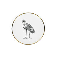 2-PIECE PLACE SETTING · LIMOGES PORCELAIN  · CRANE MOTIF