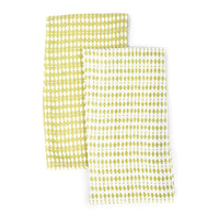 TEA TOWEL · PURE WASHED LINEN · KALAHARI MOTIF · LIME (SET OF 2)