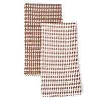 TEA TOWEL · PURE WASHED LINEN · KALAHARI MOTIF · TERRACOTTA (SET OF 2)