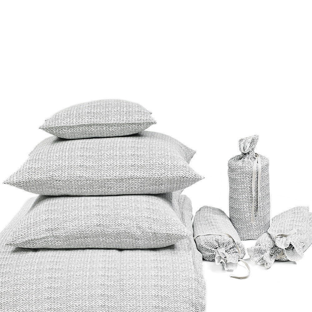 PILLOW CASE · PURE WASHED LINEN · SAHARA MOTIF