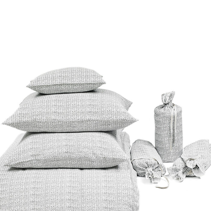 PILLOW CASE · PURE WASHED LINEN · SAHARA MOTIF