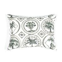 PILLOW CASE · PURE WASHED LINEN · TOILE DE PALMIERS MOTIF