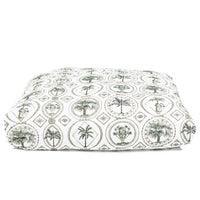 DUVET COVER · PURE WASHED LINEN · TOILE DE PALMIERS MOTIF