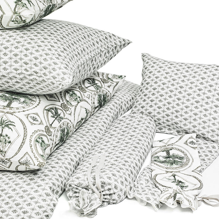 PILLOW CASE · PURE WASHED LINEN · ORNEMENT MOTIF