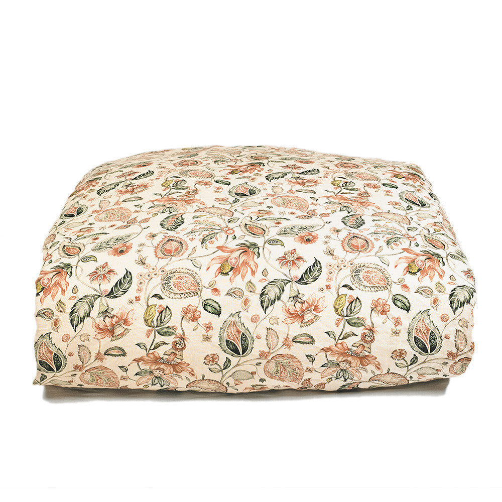 DUVET COVER · PURE WASHED LINEN · PAISLEY MOTIF