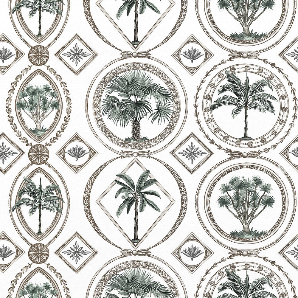 WALLPAPER · TOILE DE PALMIERS MOTIF