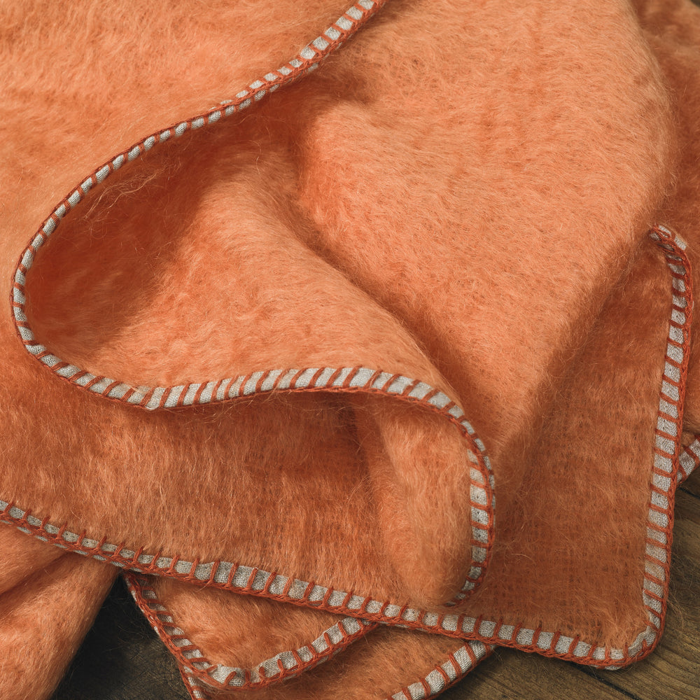 MOHAIR BLANKET · ORANGE