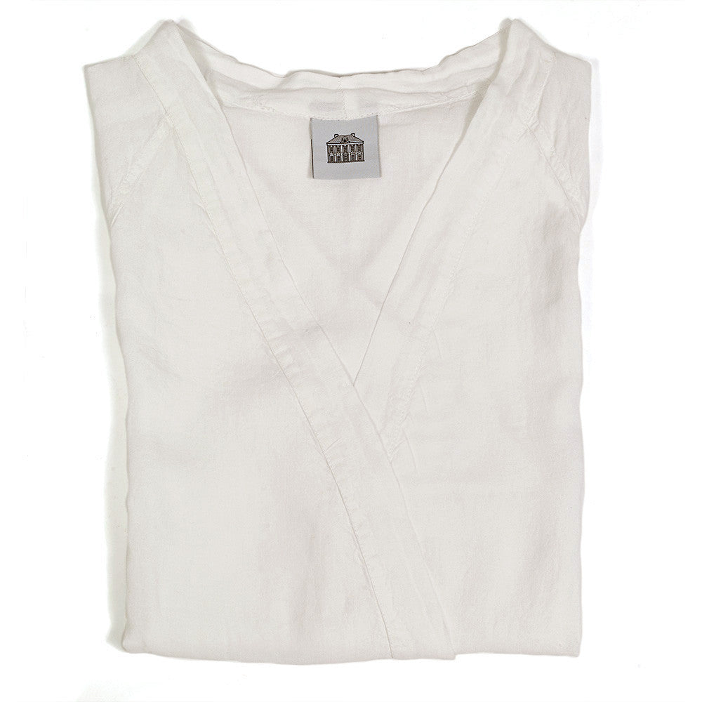 DRESSING GOWN · PURE WASHED LINEN · IVORY