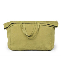 LARGE BAG · PURE WASHED LINEN · LIME
