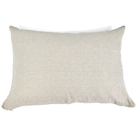 Funda de almohada de puro lino lavado en color beige