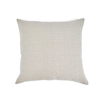Funda de almohada de puro lino lavado en color beige de 65x65