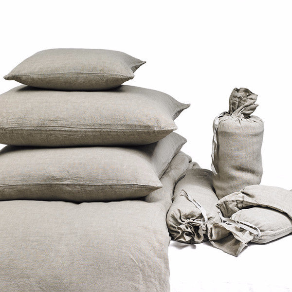 DUVET COVER · PURE WASHED LINEN · BEIGE