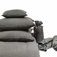 PILLOW CASE · PURE WASHED LINEN · LEAD GREY