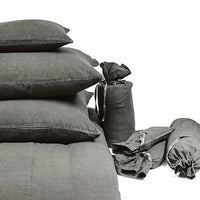 FITTED SHEET · PURE WASHED LINEN · LEAD GREY
