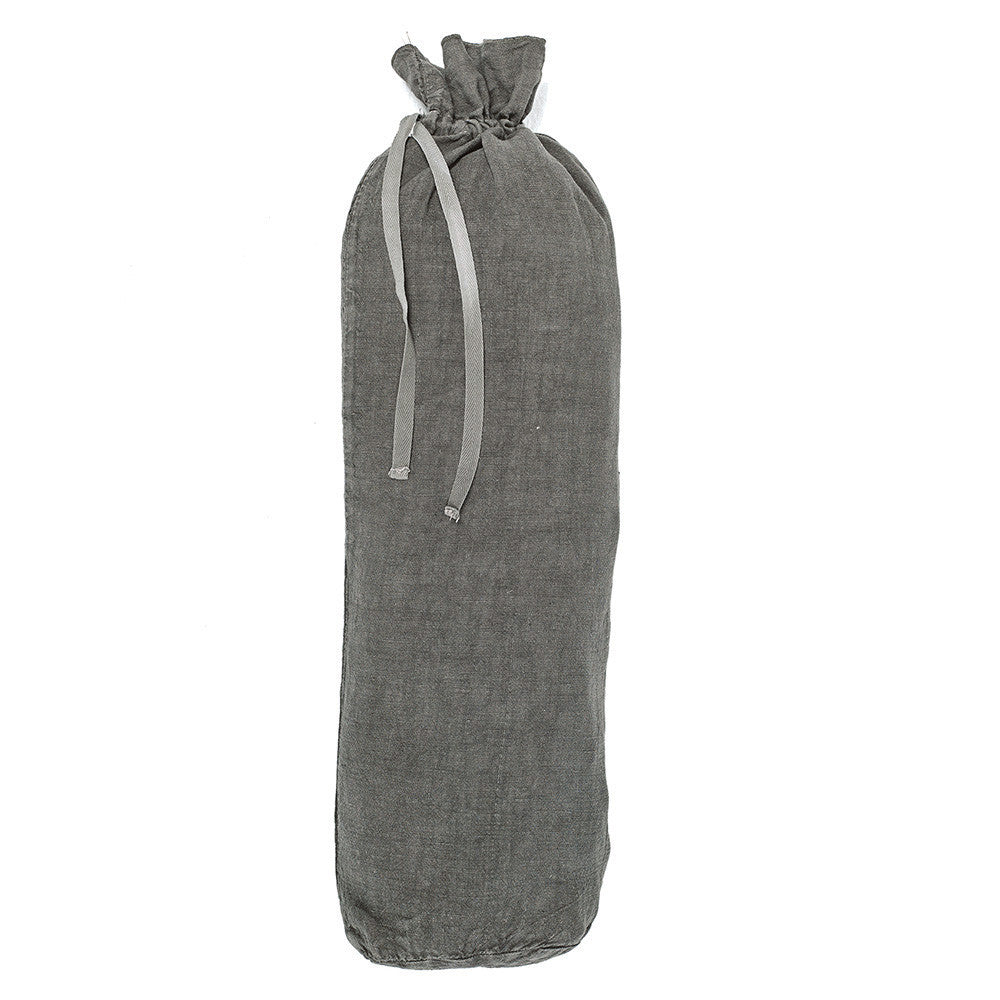FITTED SHEET · PURE WASHED LINEN · LEAD GREY