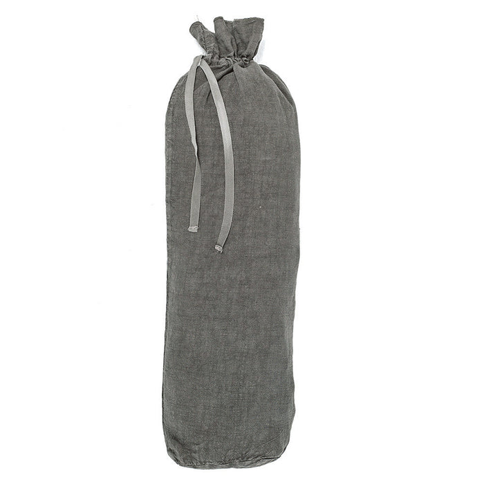 FITTED SHEET · PURE WASHED LINEN · LEAD GREY