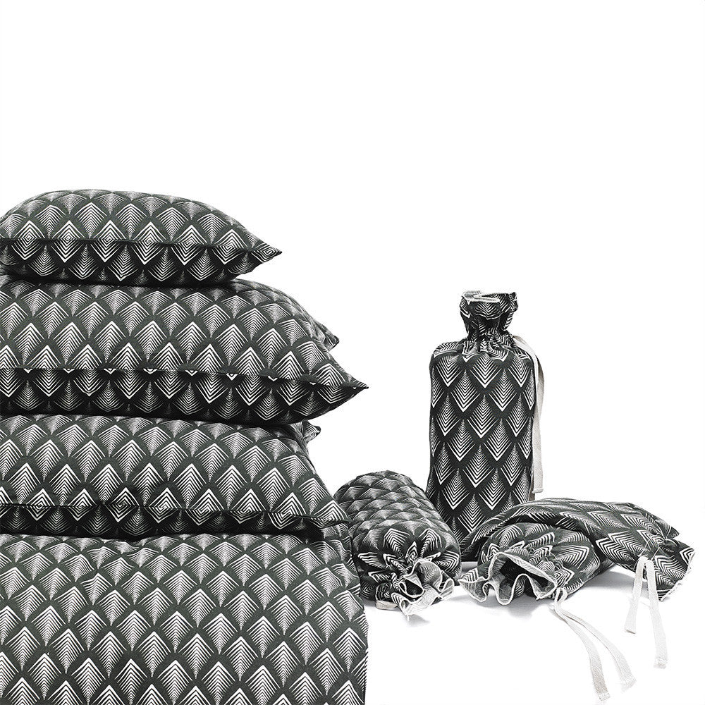 PILLOW CASE · PURE WASHED LINEN · NAMIBIA MOTIF