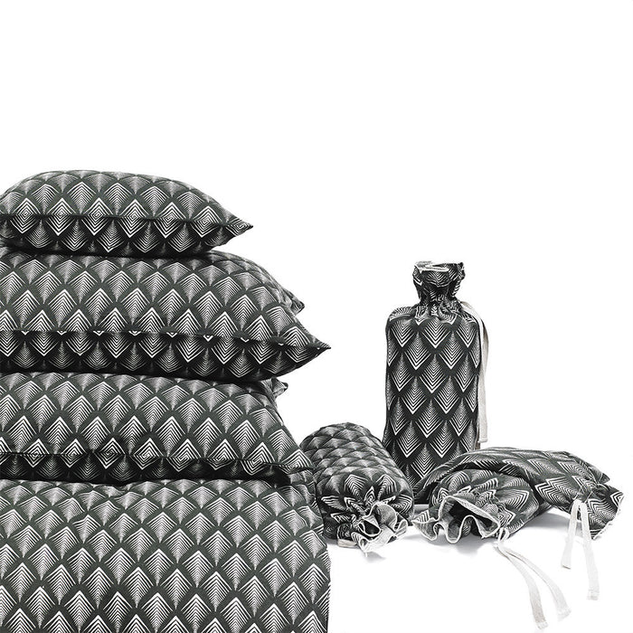 PILLOW CASE · PURE WASHED LINEN · NAMIBIA MOTIF