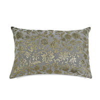 CUSHION COVER · PURE WASHED LINEN · DAHAB MOTIF · GREY/GOLD