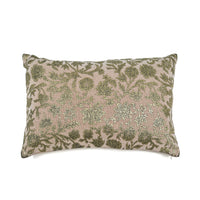 CUSHION COVER · PURE WASHED LINEN · DAHAB MOTIF · PINK/GOLD
