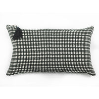 CUSHION COVER · PURE WASHED LINEN · KALAHARI MOTIF BLACK/WHITE
