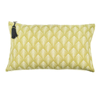 CUSHION COVER · PURE WASHED LINEN · NAMIBIA MOTIF LIME/WHITE