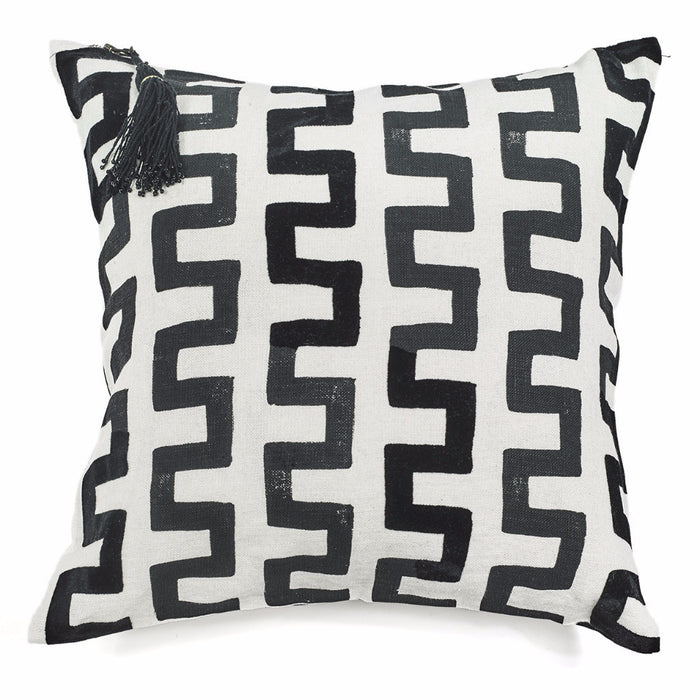 CUSHION COVER · PURE WASHED LINEN · MBOMBELA MOTIF